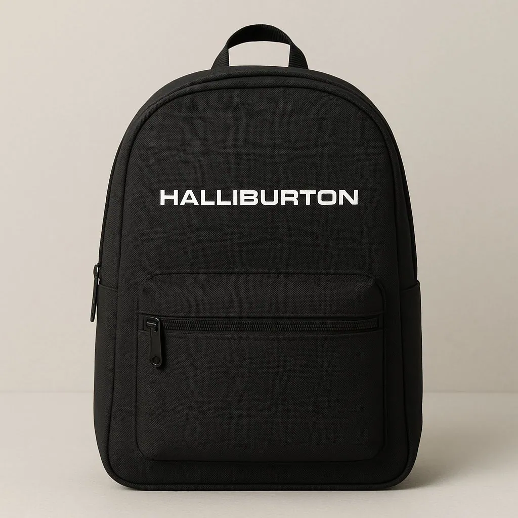 Mochila ejecutiva negra personalizada para Halliburton